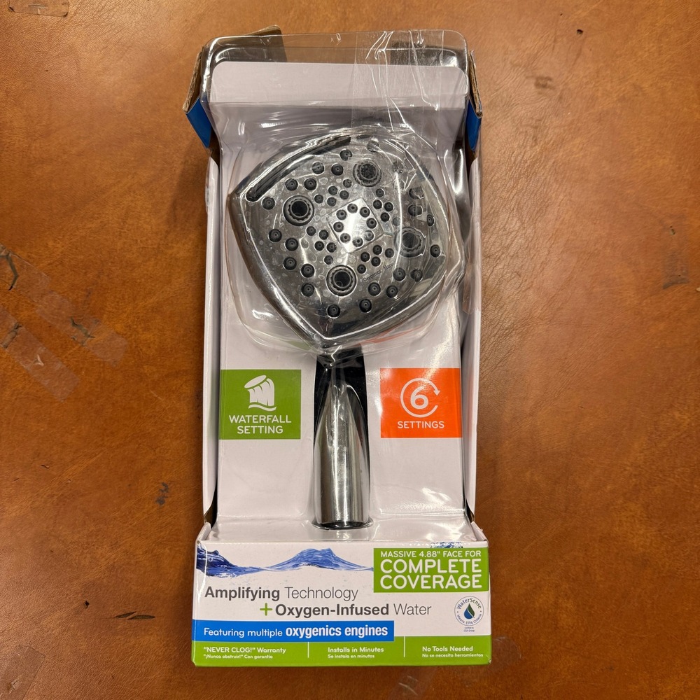 Oxygenics Marvel Chrome 6-Spray‎ Handheld Shower